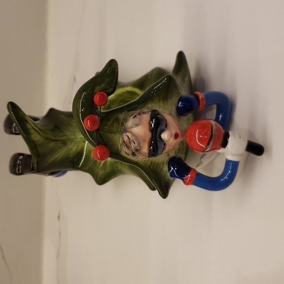 𝅺set of 2 Vanmark 2003 Tea Light Holders Singing Elves 3.5"h x 7" / 3.5"h x 8"l - Picture 3 of 9